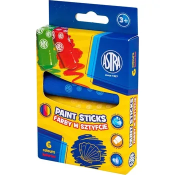 Vodová barva Astra Baby jumbo barvy v tyčince 6 ks