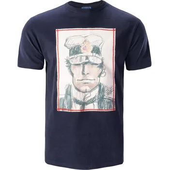 Pánské oblečení Pánské Tričko s krátkým rukávem GUESS CORTO TEE M3RI54KBLR0-G7V2 – Tmavě modrá L