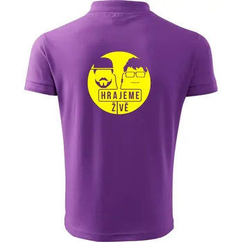 Vortex hrajeme živě - Polokošile pánská Pique Polo 203 - 3XL ( Fialová )