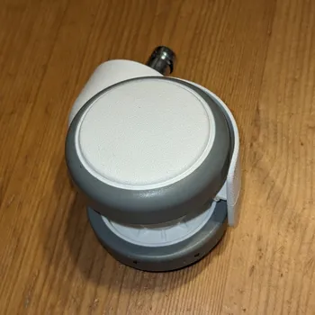 Pojezdové kolečko kolečko pro kancelářská křesla IKEA, 50mm, guma, dřík 10mm, bílé, oblý tvar, 1ks