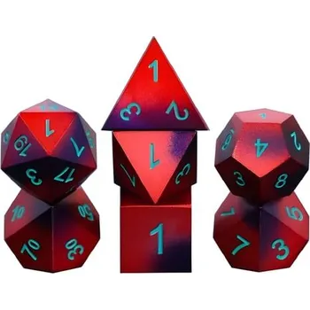 Příslušenství k deskovým hrám imago Sada kovových kostek - Magický oheň