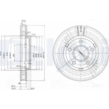 Brzdový kotouč Brzdový kotouč DELPHI BG3144