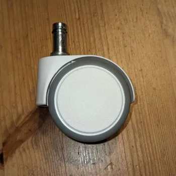 Pojezdové kolečko kolečko pro kancelářská křesla IKEA, 50mm, guma, dřík 10mm, bílé, 1ks