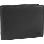 Pánská kožená peněženka s klopou Bugatti Simbiosi černá