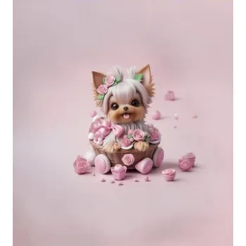 Panel - Teplákovina- Yorkšírek v košíku 50x45