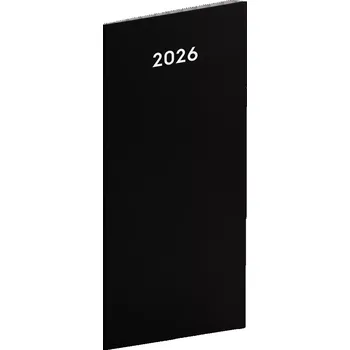 Diář Vreckový diář Černý 2026