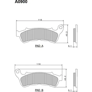 Brzda pro motocykl Brzdové destičky NISSIN přední HONDA CTX 1300 rok 14-18