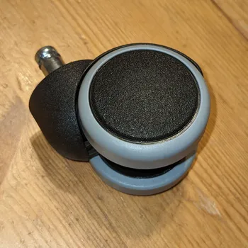 Pojezdové kolečko kolečko pro kancelářská křesla IKEA, 50mm, guma, dřík 10mm, černé, 1ks