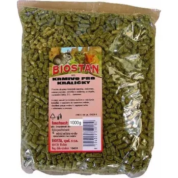Krmivo pro hlodavce BIOSTAN králík granulát 1 kg (KRMIVO PRO KRÁLÍČKY - GRANULE)