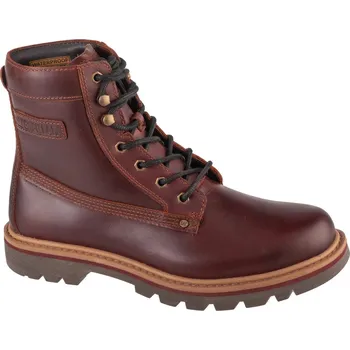 Pánská treková obuv Tmavě hnědé pánské kožené kotníkové boty Caterpillar Colorado Grader WP P111552 Velikost: 44