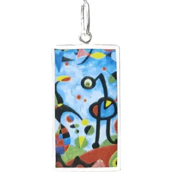 Přívěsek Aljančič Joan Miró El Jardin Miniartion bílé zlato