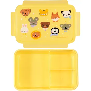 Svačinový box A Little Lovely Company Krabička na svačinu zvířecí kamarádi