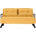 Dvoumístná rozkládací pohovka Seater Sando hořčicová