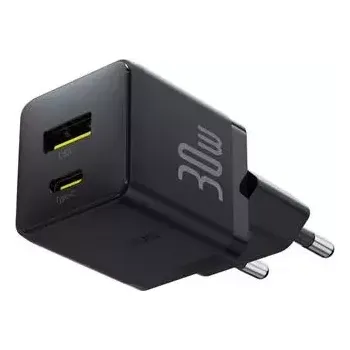 Baseus Palm Fast Nabíječka USB-A + USB-C 30W Black