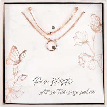 Party dekorace Dvojitý náhrdelník - Pro štěstí