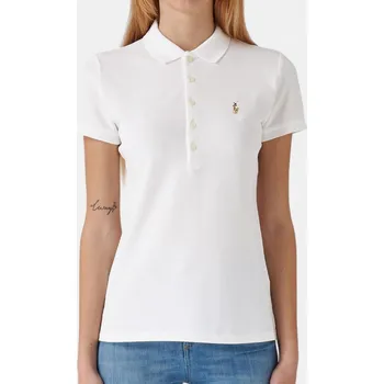 Dámské tričko Tommy Hilfiger | Dámské bílé polo triko Ralph Lauren - Velikost L, Barva Bílá 56357 211870236