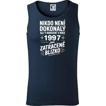 Nikdo není dokonalý ale ti narození v roce 1997 jsou zatraceně blízko - Tílko pánské Core - XL ( Námořní modrá (velmi tmavá - téměř černá) )