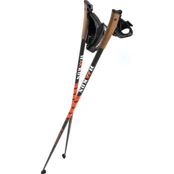 Nordic walkingová hůl Nordic Walking hole Haakon Orange Carbon Composite Délka hole: 107,5 cm, Velikost poutek: M