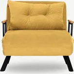 Rozkládací křeslo Single Sando hořčicové