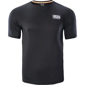 Pánské Tričko s krátkým rukávem EA7 VENTUS7 M TEE 3RPT16PJESZ1200 – Černá S