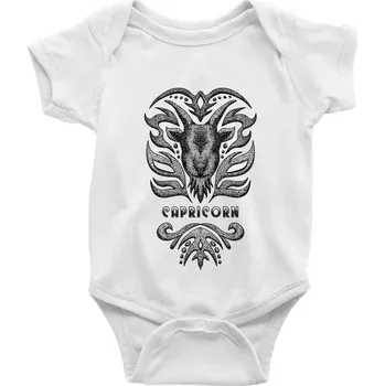 Kojenecký body Capricorn - vintage - Body kojenecké s krátkým rukávem - Krátký r. 6-12 mes ( Bílá )