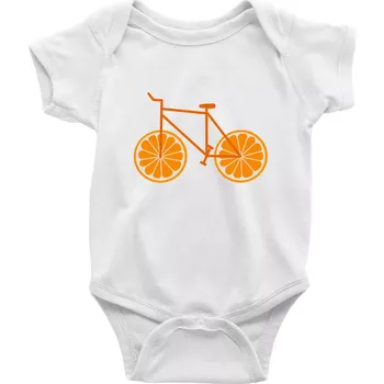 Kojenecký body Kolo pomeranč (Moňas) - Body kojenecké s krátkým rukávem - Krátký r. 18-24 měs ( Bílá )