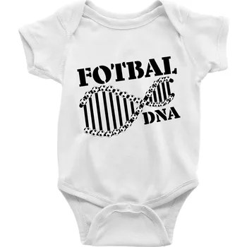 Fotbal DNA - Body kojenecké s krátkým rukávem - Krátký r. 18-24 měs ( Bílá )