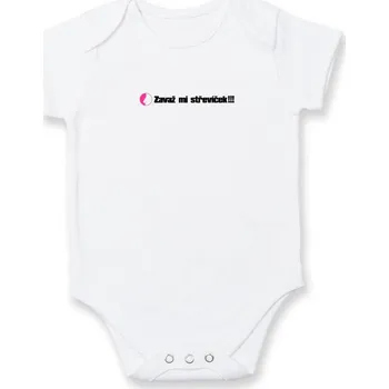 Kojenecké oblečení Zavaž mi střevíček nos - Body kojenecké s krátkým rukávem - Krátký r. 18-24 měs ( Bílá )