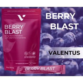 Valentus Berry Blast Ks: 7, Balenie: 7ks x 5g (týden) Osvěžení ovocnou silou