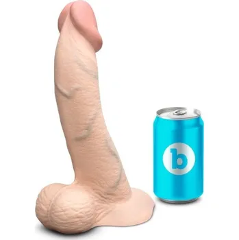 Dildo b-Vibe Slipskin Curvy 25 cm Skin