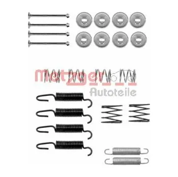 Brzdová čelist Sada příslušenství, parkovací brzdové čelisti METZGER 105-0816