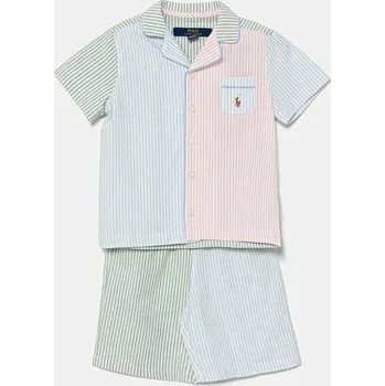 Pánské pyžamo Dětské bavlněné pyžamo Polo Ralph Lauren 9P0221 modrá 05X, vel. 122-128