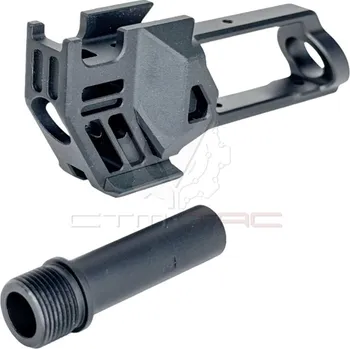 Airsoft CTM TAC CTM kompenzátor FUKU-2 SHARK Cutout pro AAP-01 - Černá