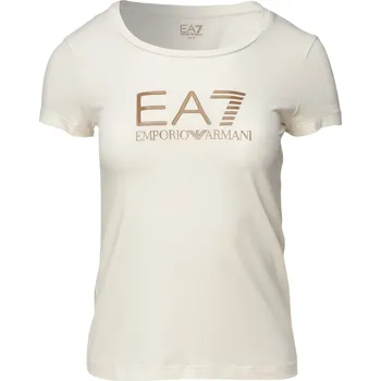 Dámské Tričko s krátkým rukávem EA7 TRAIN SHINY W TEE SS 8NTT66TJFKZ1156 – Béžová M