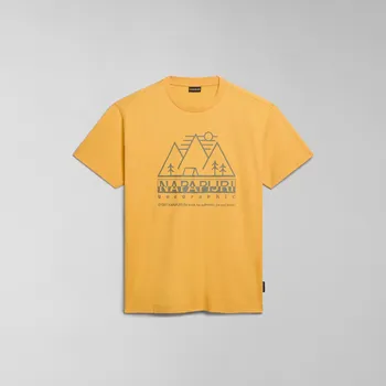 Pánské tričko Pánské Tričko s krátkým rukávem NAPAPIJRI S-FABER NP0A4HQEY1J1 – Oranžová M