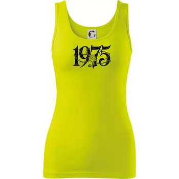 Ročník s růží 1975 - Dámské tílko - S ( Limetková )