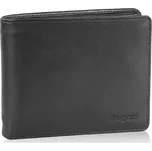Pánská kožená peněženka s klopou Bugatti Primo střední černá