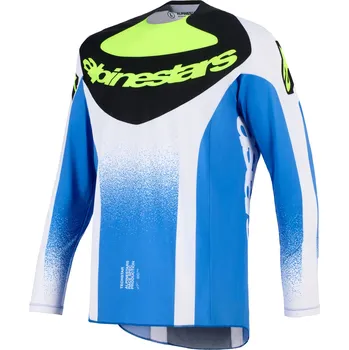 Moto dres Motokrosový dres Alpinestars Techstar Knif modro-černo-fluo žlutý XL