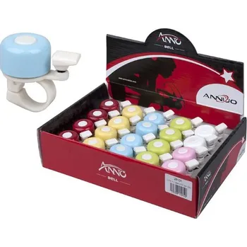 Zvonek na kolo zvonek cink AL, 35mm, barevný sada 20 ks