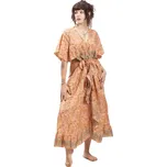 Zavinovací šaty MAYA oranžové I.