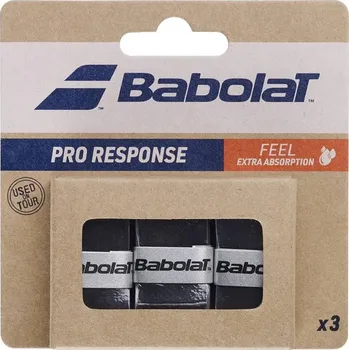 Babolat Pro Response X3 overgrip omotávka tl. 0,45 mm černá balení: 3 ks