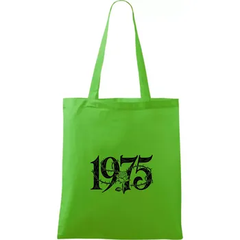 Nákupní taška Ročník s růží 1975 - Taška bavlněná - 42 x 38 cm ( Apple Green )