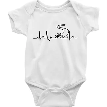 EKG silniční cyklistika - Body kojenecké s krátkým rukávem - Krátký r. 6-12 mes ( Bílá )