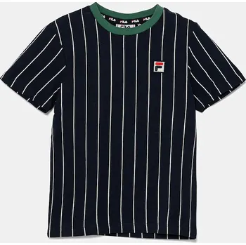 Chlapecké tričko Dětské bavlněné tričko Fila LEBA FAK0398 námořnická modř 59X, vel. 98-104