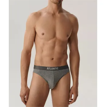 Sada pánského spodního prádla Kalhotky Atlantic 5BMP-094 A'5 S-2XL černošedá melanž S