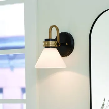 Lampička KICHLER Nástěnné světlo Farum 1, černé/bronzové, ocel, sklo, G9 černá/bronzová, bílá 1 x 3 W LED - Doprava zdarma