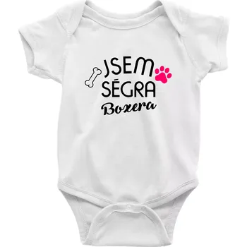 Kojenecký body Jsem ségra Boxera - Body kojenecké s krátkým rukávem - Krátký r. 6-12 mes ( Bílá )