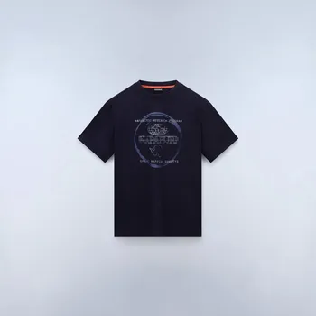 Pánské oblečení Pánské Tričko s krátkým rukávem NAPAPIJRI S-BALD SS NP0A88SF1761 – Tmavě modrá M