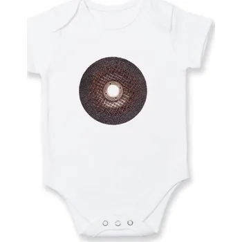 Kojenecké oblečení Spálený kotouč - Body kojenecké s krátkým rukávem - Krátký r. 6-12 mes ( Bílá )
