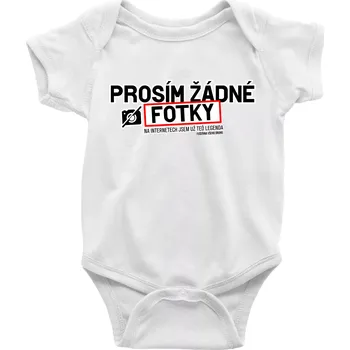 Kojenecký body Prosím žádné fotky - fušeřina - Body kojenecké s krátkým rukávem - Krátký r. do 3 měs ( Bílá )